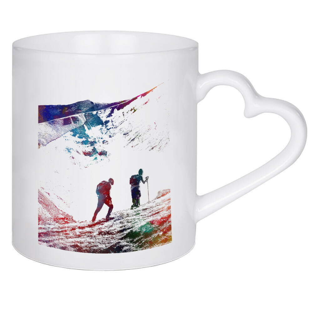 Herztasse "Mountain hike art" artboxONE - Reise,Sport,Sport / Motivation