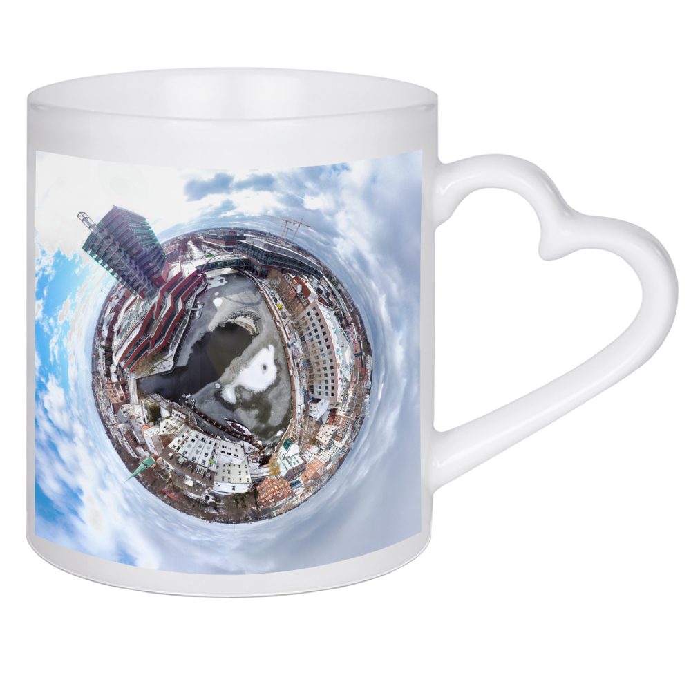 Herztasse "HH-Bergedorf Hafen, Serrahn & CCB" artboxONE - Städte,Städte / Hamburg,Reise,Architektur,Reise / Länder