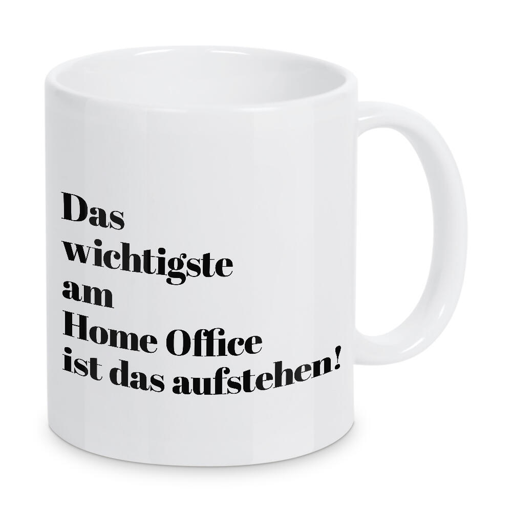 Tasse "Das wichtigste am Home Office" artboxONE - Typografie,Menschen,Lustig