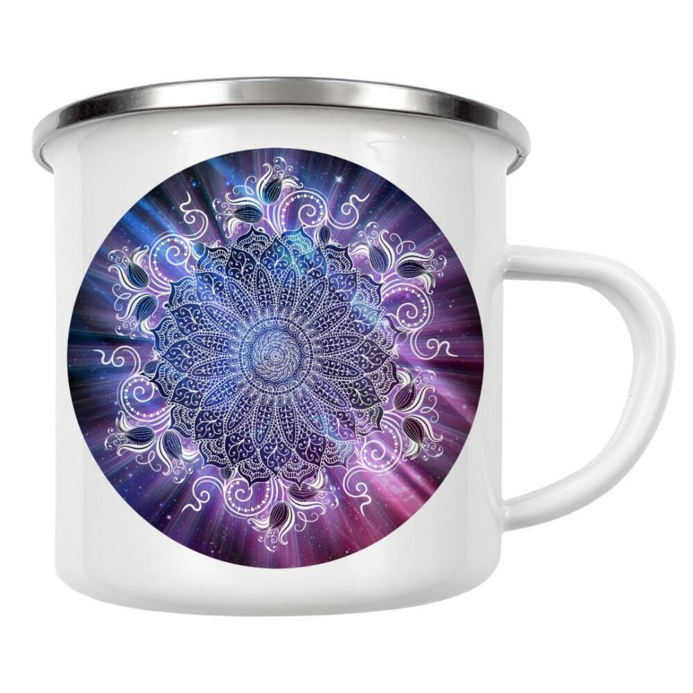 Emaille Tasse "Mandala Universe" artboxONE - Abstrakt,Geometrie