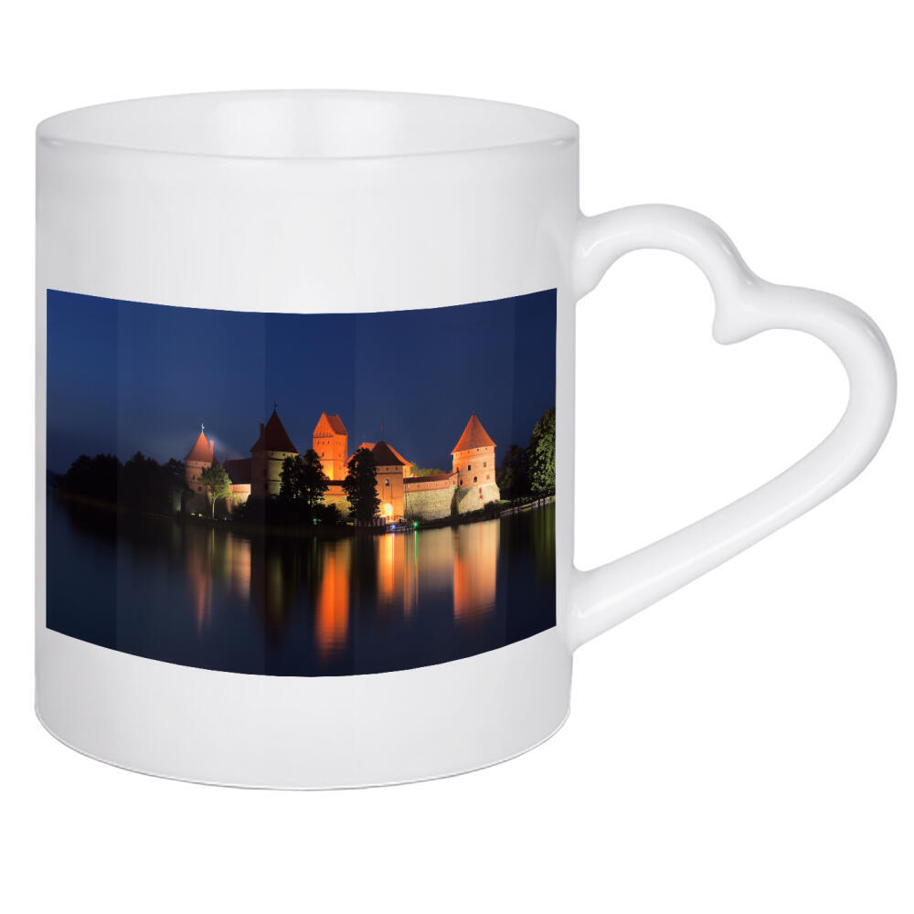 Herztasse "Litauen - Wasserburg Trakai" artboxONE - Städte,Natur,Reise,Architektur,Reise / Länder