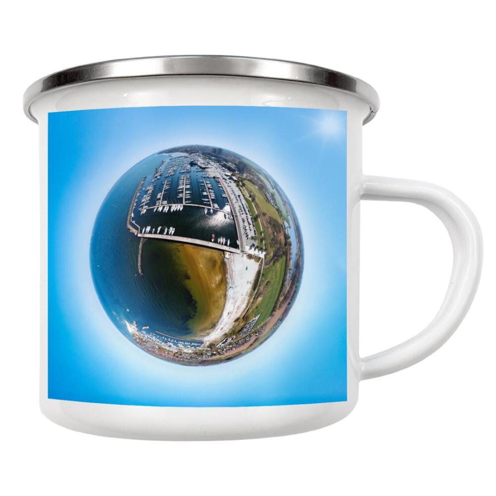 Emaille Tasse "Olympiahafen Schilksee bei Kiel" artboxONE - Städte,Reise,Reise / Strand und Meer,Sport,Reise / Länder
