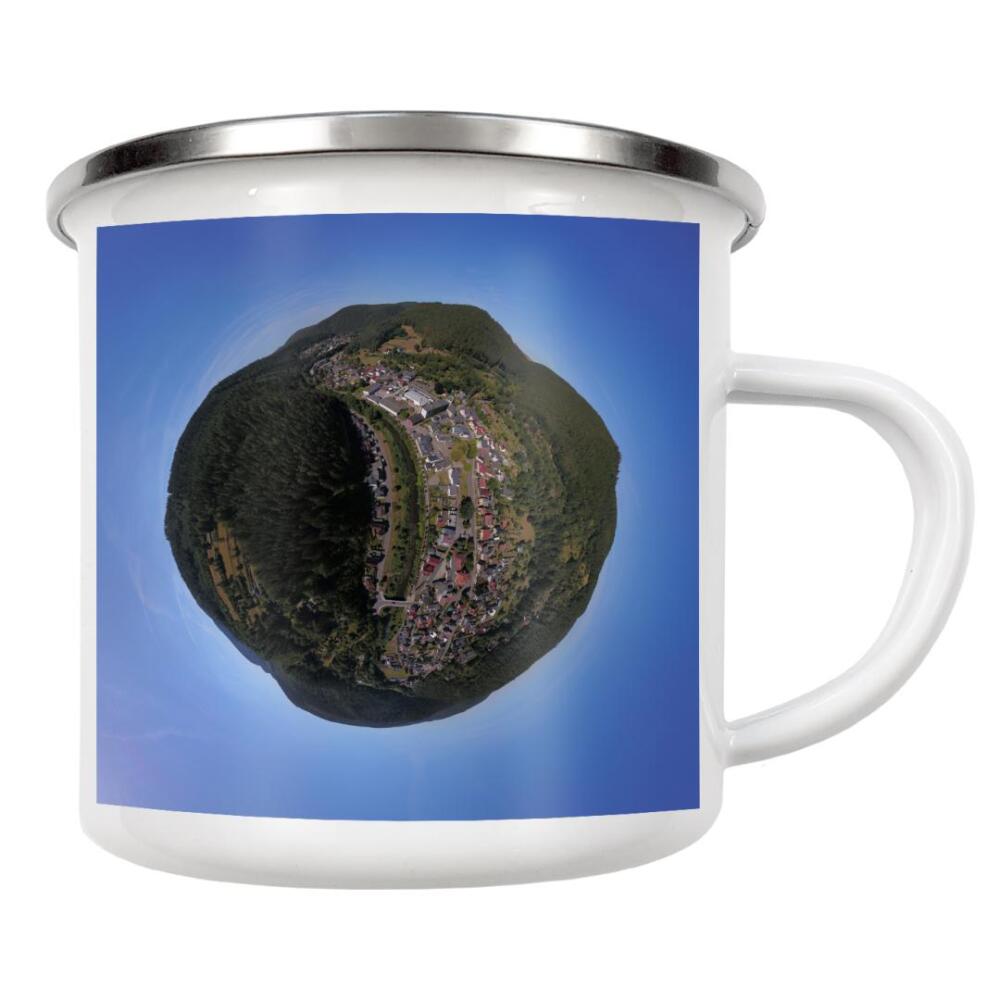 Emaille Tasse "Sitzendorf Schwarzatal Thüringen" artboxONE - Städte,Natur,Reise,Architektur,Reise / Länder