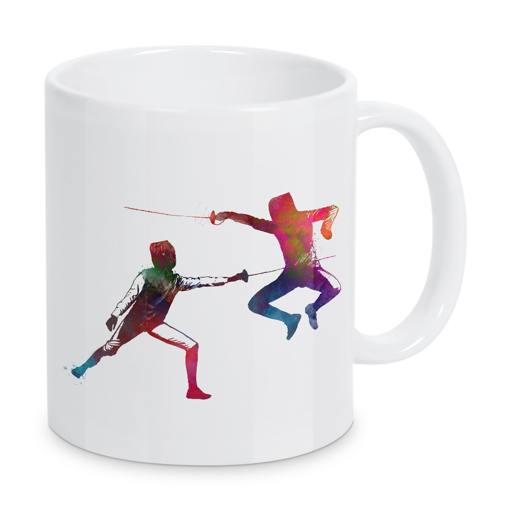 Tasse "Fencers sport" artboxONE - Sport - Sport,Sports,Fencer,Fencers,Fencing,Fence,Sword,Fechter,Fechten,Fight,Kampf