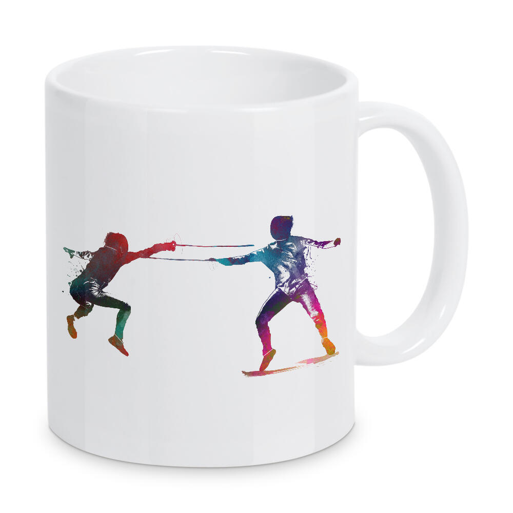 Tasse "Fencers sport art" artboxONE - Menschen,Sport - Fencing,Fencers,Fence,Fencer,Sword,Sport,Sports