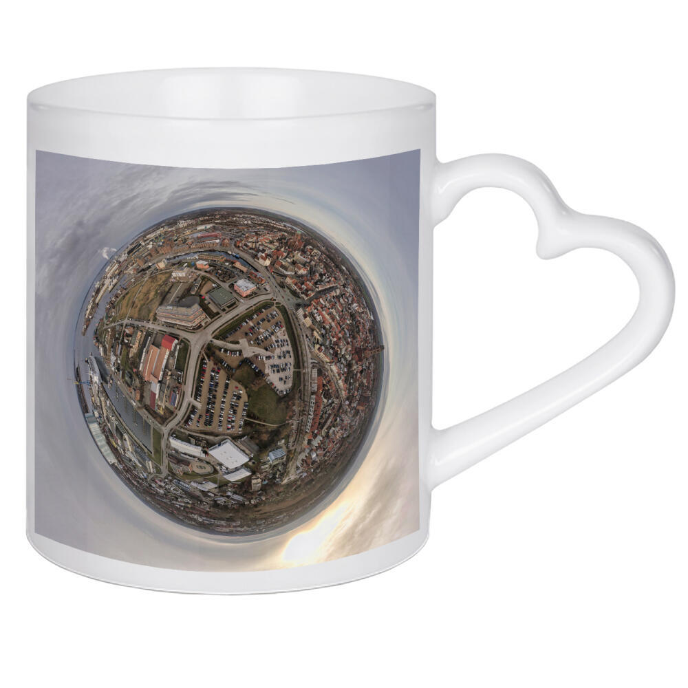 Herztasse "Wismar - Hafen" artboxONE - Städte,Natur,Reise,Architektur,Reise / Strand und Meer