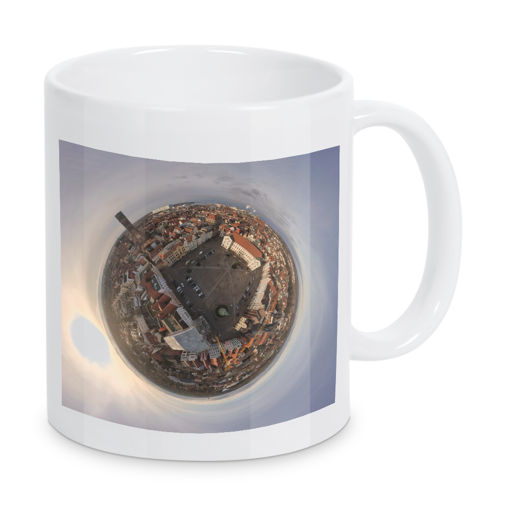 Tasse "Wismar - Marktplatz im Zentrum" artboxONE - Städte,Reise,Architektur,Reise / Strand und Meer,Reise / Länder
