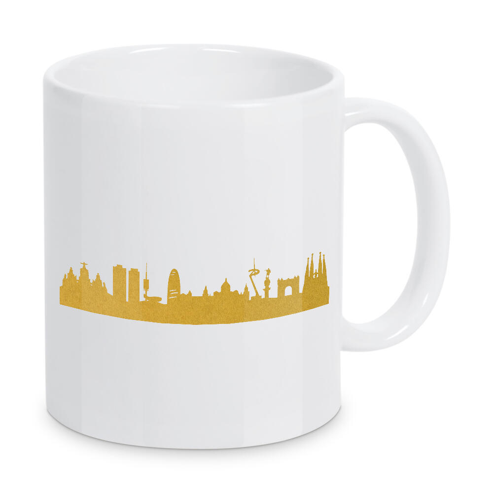 Tasse "BARCELONA GOLD Print Love" artboxONE - Städte,Reise,Architektur,Städte / Barcelona