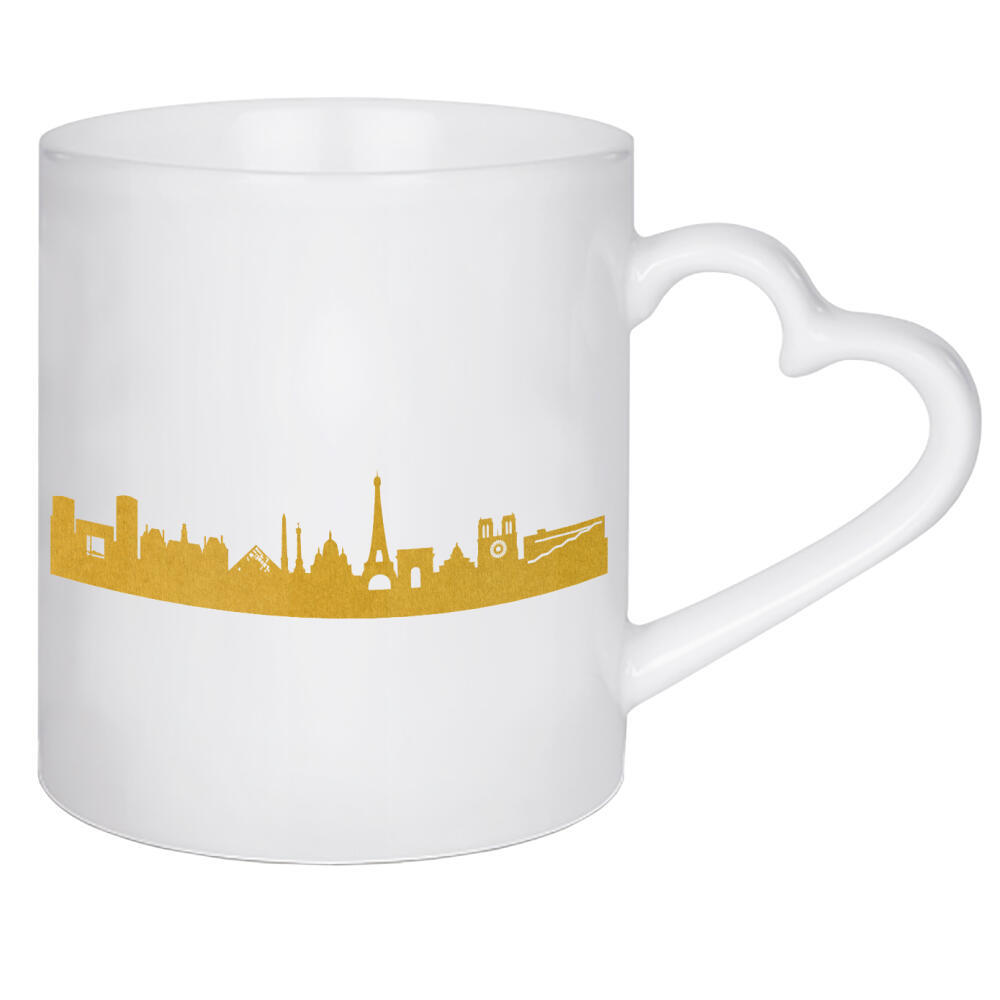 Herztasse "PARIS GOLD Print Love" artboxONE - Städte,Reise,Architektur,Städte / Paris