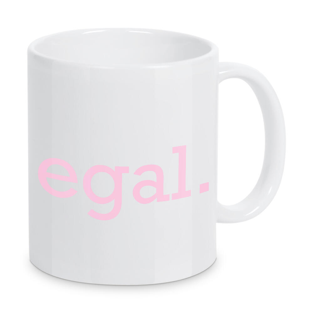 Tasse "Egal - bunte Typografie" artboxONE - Menschen,Lustig - Egal,Quote,Typo,Typografie,Minimal,Minimalitisch,Bunt,Colorful,Witzig,Lustig,Menschen