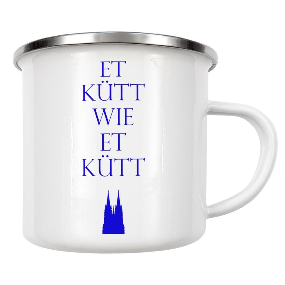 Emaille Tasse "Et kütt wie et kütt - bunt" artboxONE - Städte,Städte / Köln,Reise,Architektur