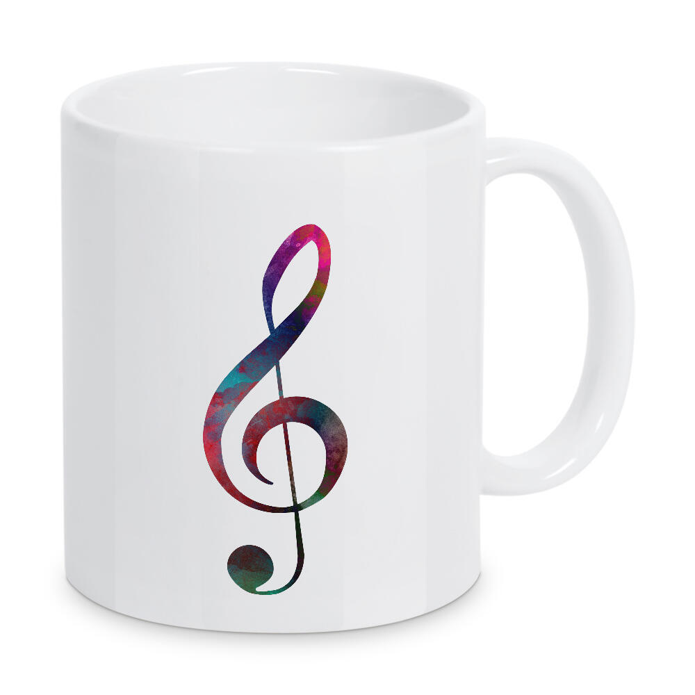 Tasse "Treble Clef music art" artboxONE - Musik - Treble,Clef,Treble clef,Music,Notation,Violinschlüssel,Key,Musik,Noten