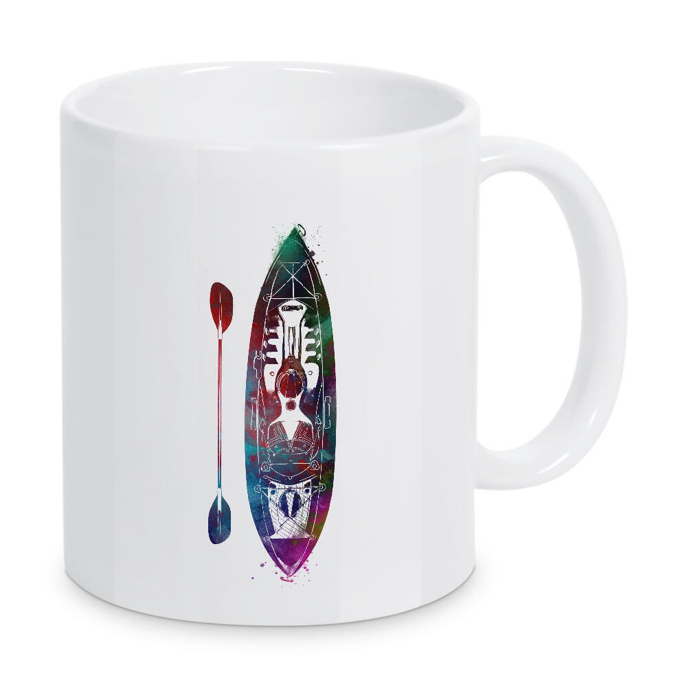 Tasse "Canoeing sport art" artboxONE - Sport,Sport / Sommerspiele - Canoe,Canoeing,Sport,Sports,Water,Boot,Boat