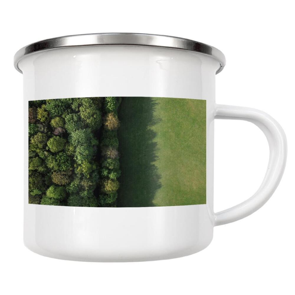 Emaille Tasse "Green meets Green" artboxONE - Städte,Städte / Hamburg,Natur,Reise,Reise / Länder