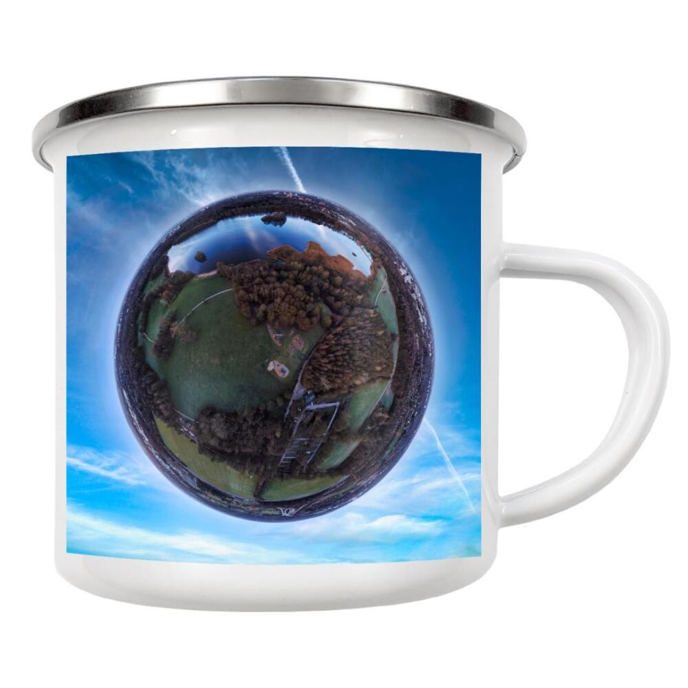 Emaille Tasse "Hamburg Öjendorfer Park - BlueSky" artboxONE - Städte,Städte / Hamburg,Natur,Reise,Reise / Länder
