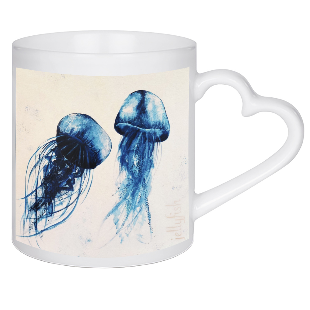 Herztasse "Jellyfish new" artboxONE - Tiere,Unterwasser