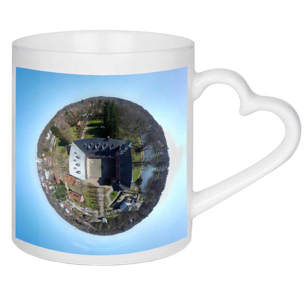 Herztasse "Reinbeker Schloss - Schlosshof" artboxONE - Städte,Natur,Reise,Architektur,Reise / Länder