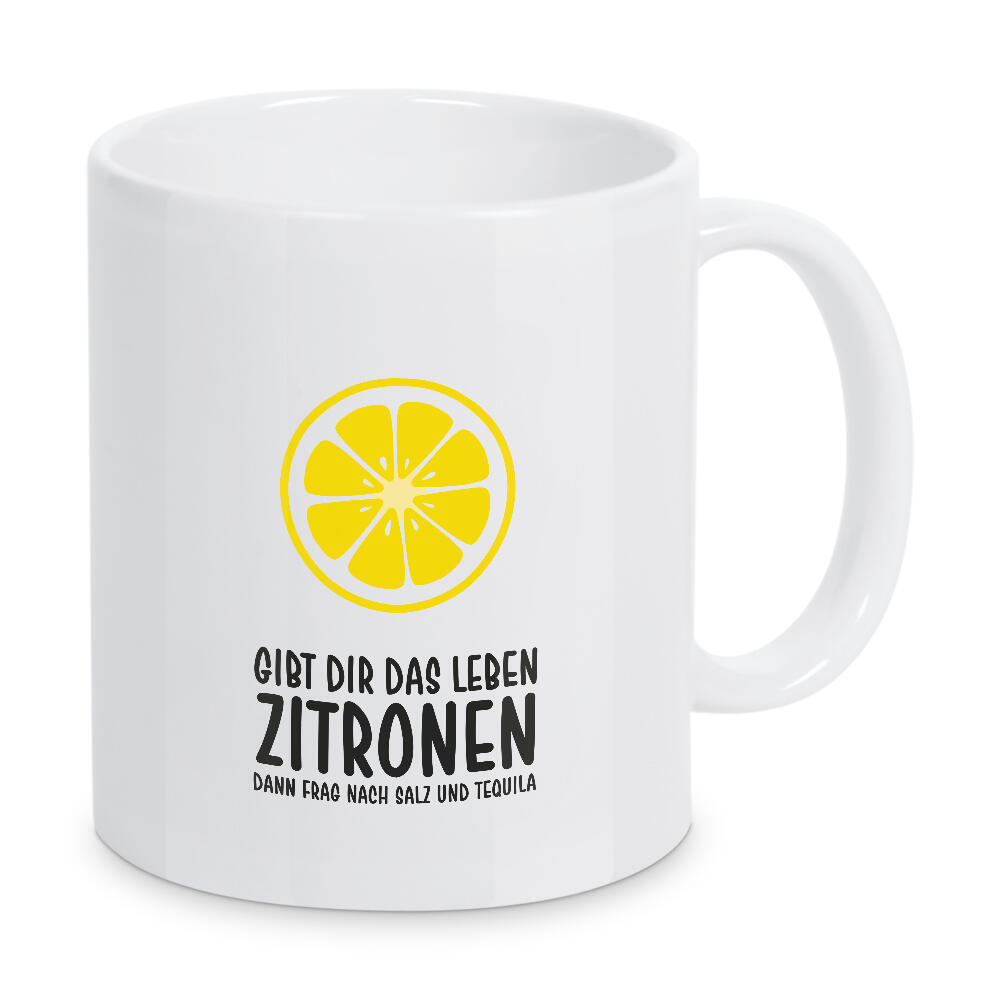 Tasse "Zitronen mit Tequila" artboxONE - Typografie,Lehrersprüche,Männer,Essen & Trinken / Alkohol,Lustig