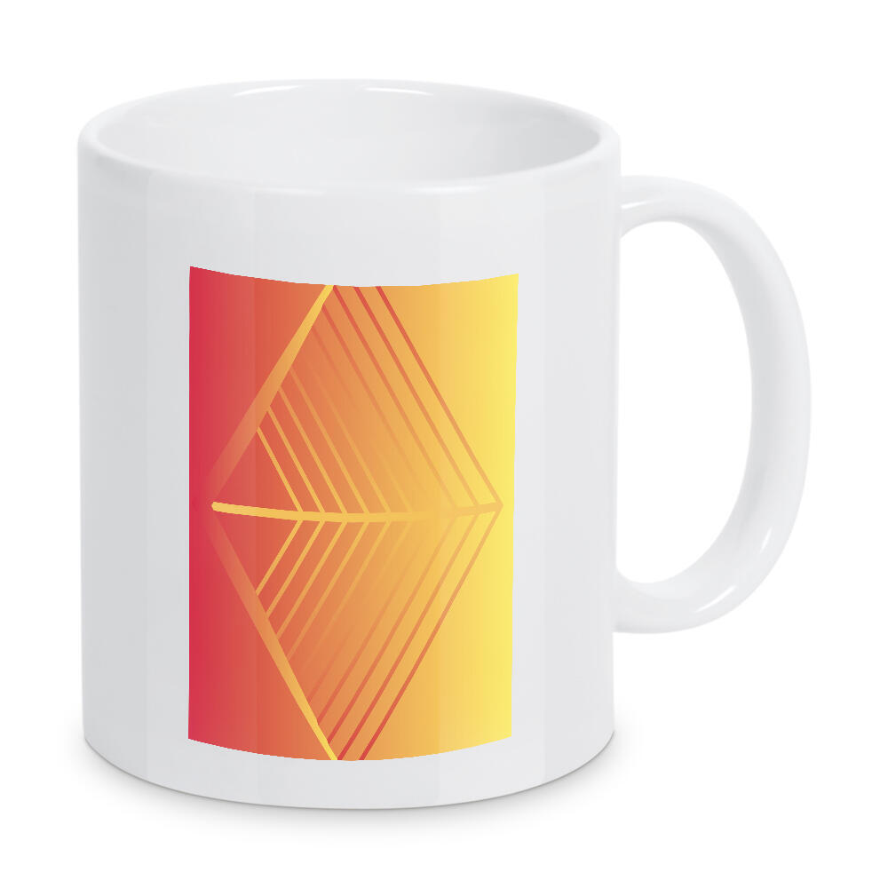 Tasse "Rhombus Red Yellow" artboxONE - Abstrakt,Geometrie