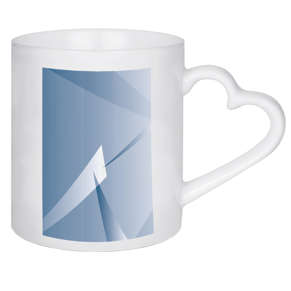 Herztasse "Triangle fade" artboxONE - Abstrakt,Geometrie