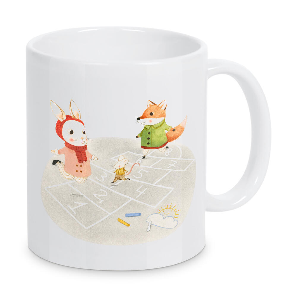Tasse "Himmel und Hölle" artboxONE - Für Kinder,Tiere