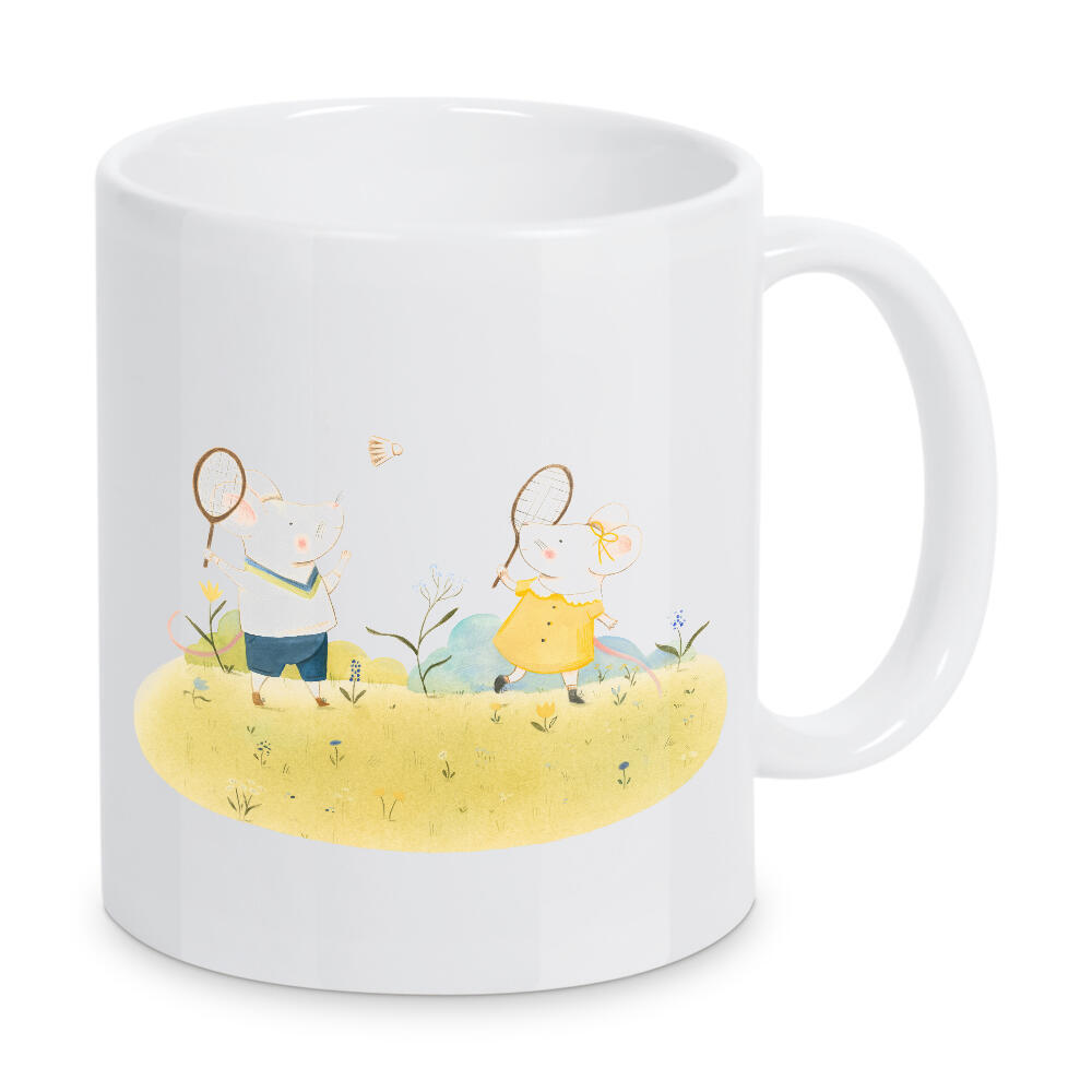 Tasse "Federball" artboxONE - Für Kinder,Tiere,Sport