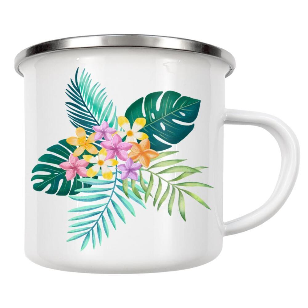 Emaille Tasse "Tropenparadies zum Verlieben" artboxONE - Natur,Floral