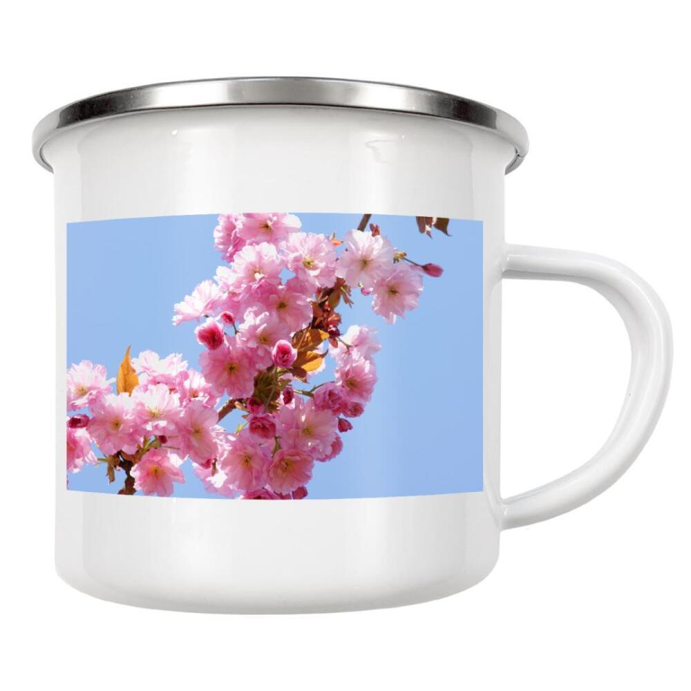 Emaille Tasse "Frühling - Kirschblüten" artboxONE - Städte,Städte / Hamburg,Natur,Reise,Reise / Länder