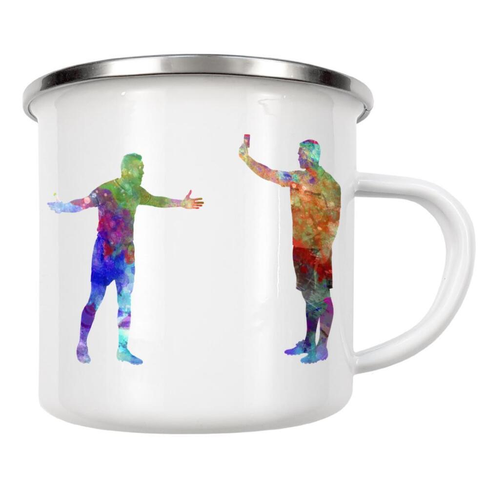 Emaille Tasse "The footballer is expelled" artboxONE - Sport / Fußball