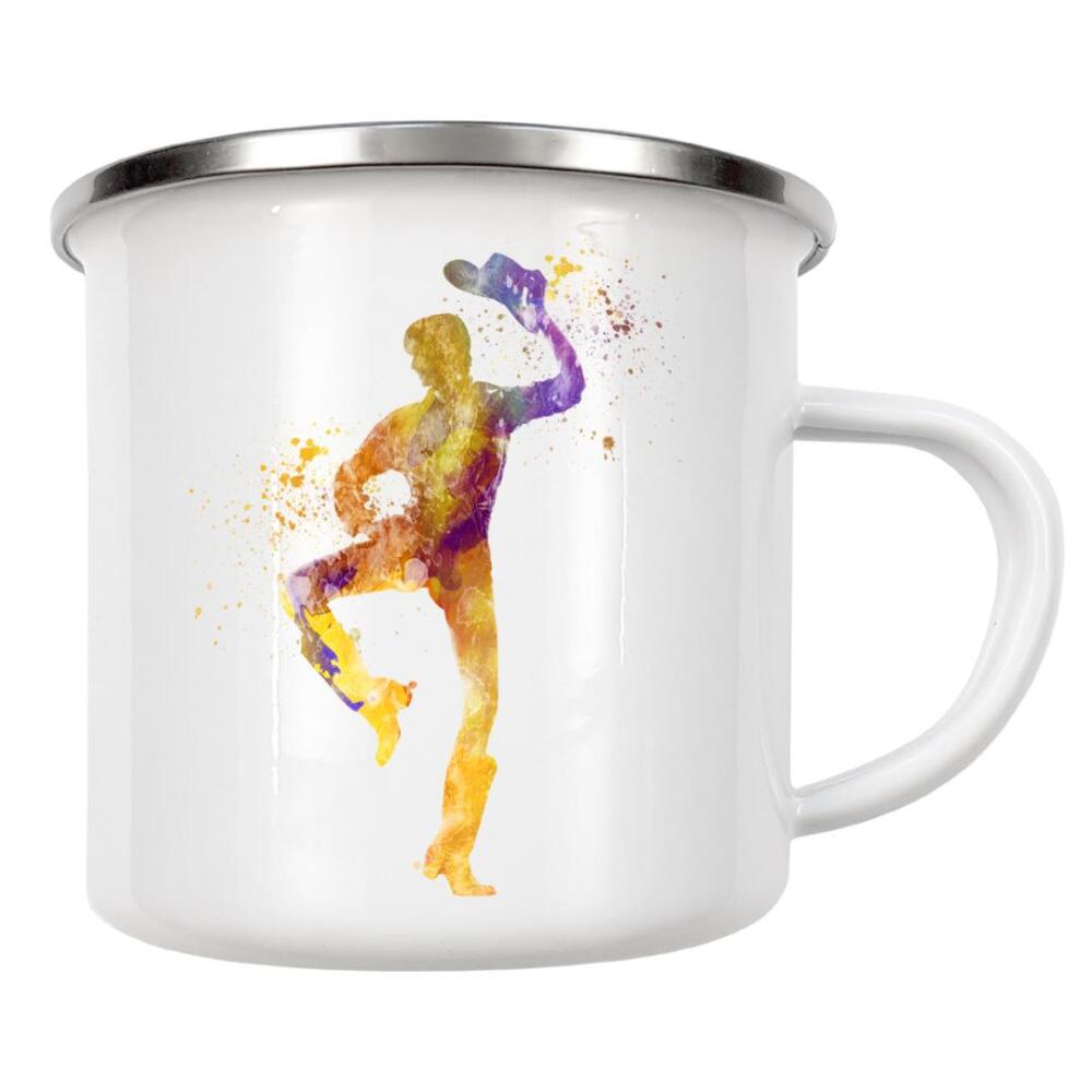 Emaille Tasse "Typical country dance" artboxONE - Menschen,Musik