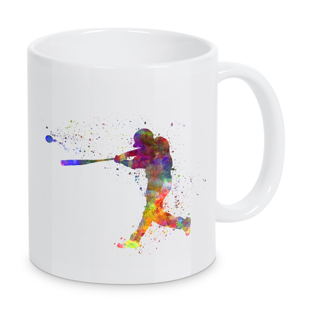 Tasse "Watercolor baseball" artboxONE - Sport - Baseball,Bat,Colorful,America,Splash,Stadium,Sport,Sports