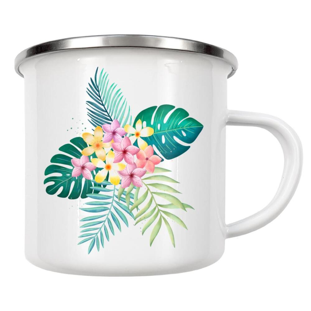 Emaille Tasse "Tropenzauber" artboxONE - Natur,Floral