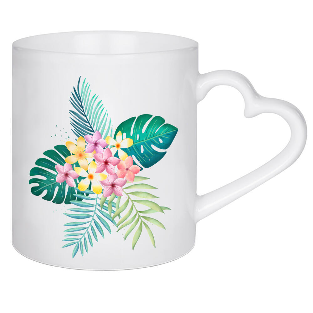 Herztasse "Tropenzauber" artboxONE - Natur,Floral