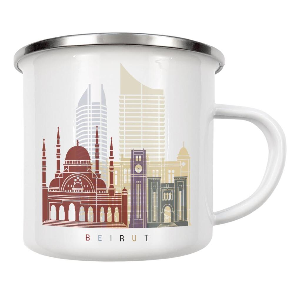 Emaille Tasse "Beirut skyline" artboxONE - Städte