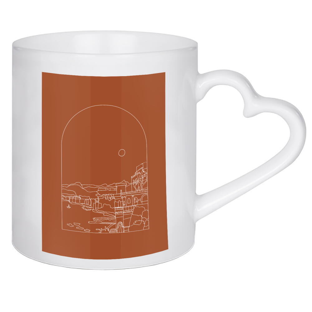 Herztasse "Italia Sorrento Landscape" artboxONE - Natur,Reise,Reise / Länder