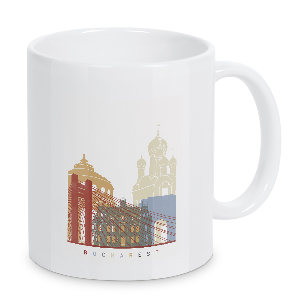 Tasse "Bucharest skyline" artboxONE - Städte,Architektur