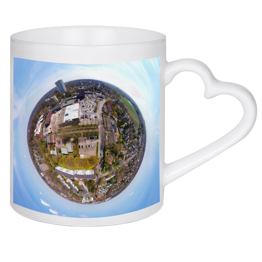 Herztasse "Reinbek - EKZ Am Ladenzentrum; low" artboxONE - Städte,Reise,Architektur,Reise / Länder