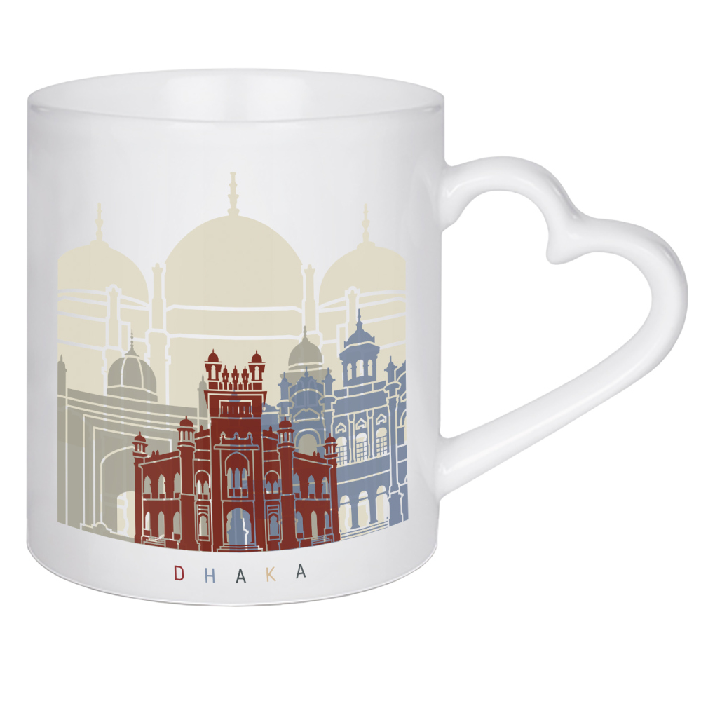 Herztasse "Dhaka skyline" artboxONE - Städte,Architektur