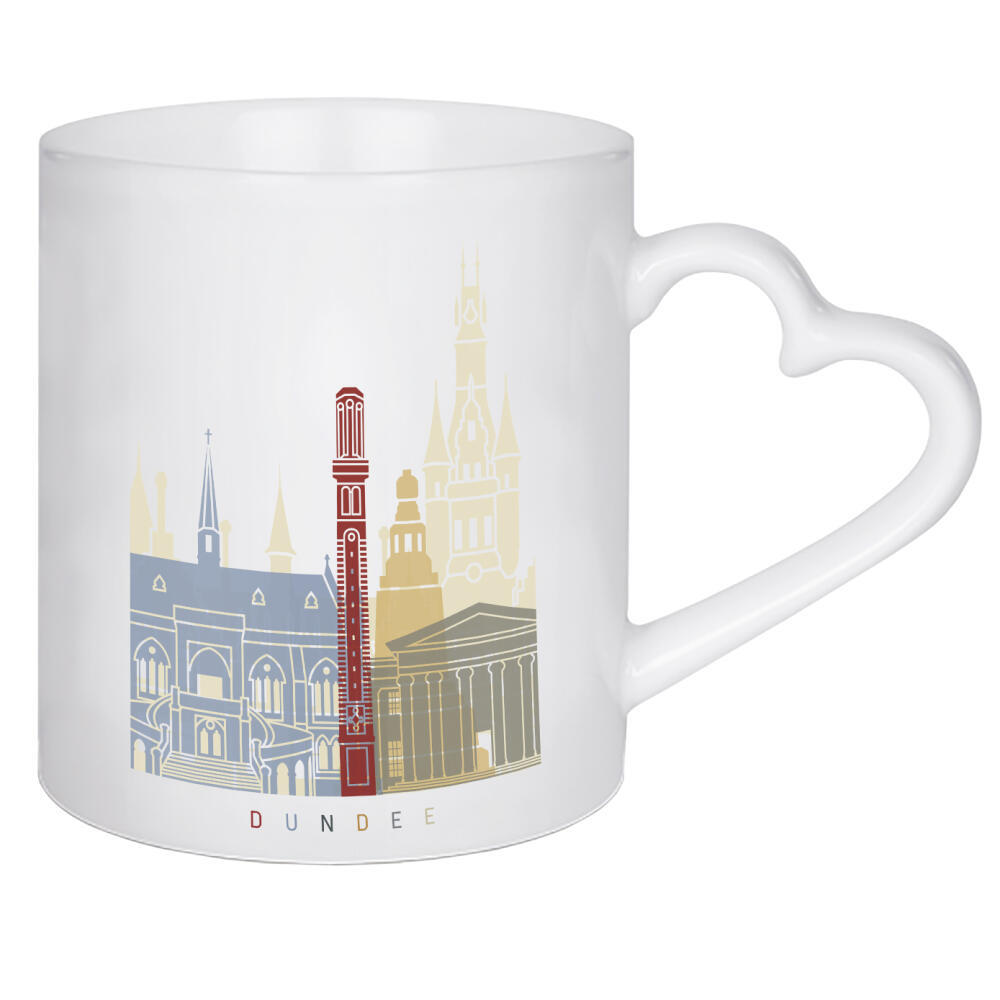 Herztasse "Dundee skyline" artboxONE - Städte,Architektur