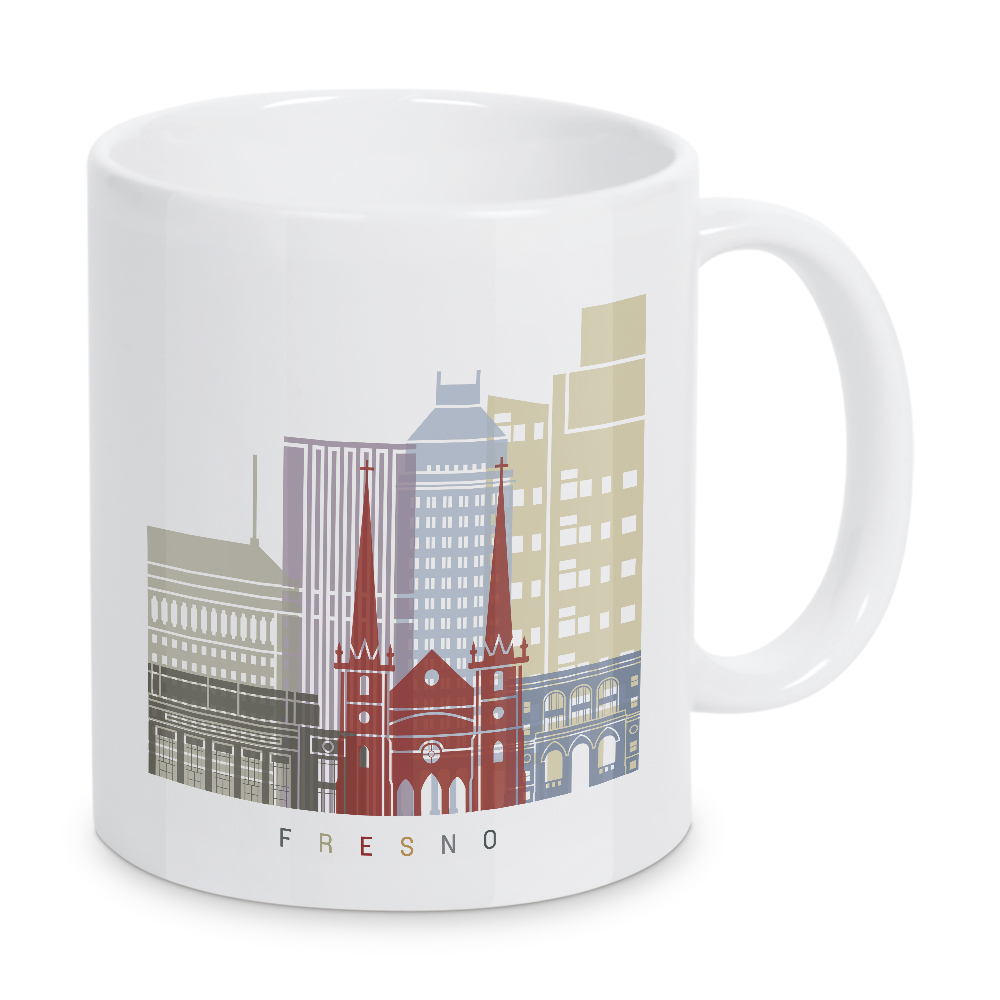 Tasse "Fresno skyline" artboxONE - Städte,Architektur
