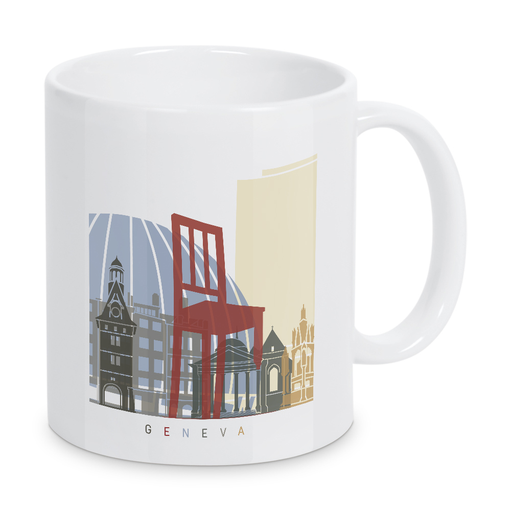 Tasse "Geneva skyline" artboxONE - Städte,Architektur