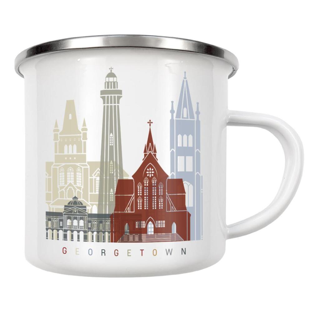 Emaille Tasse "Georgetown skyline" artboxONE - Städte,Architektur