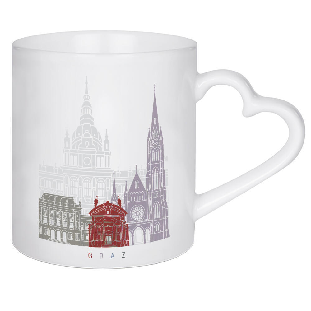 Herztasse "Graz skyline" artboxONE - Städte,Architektur