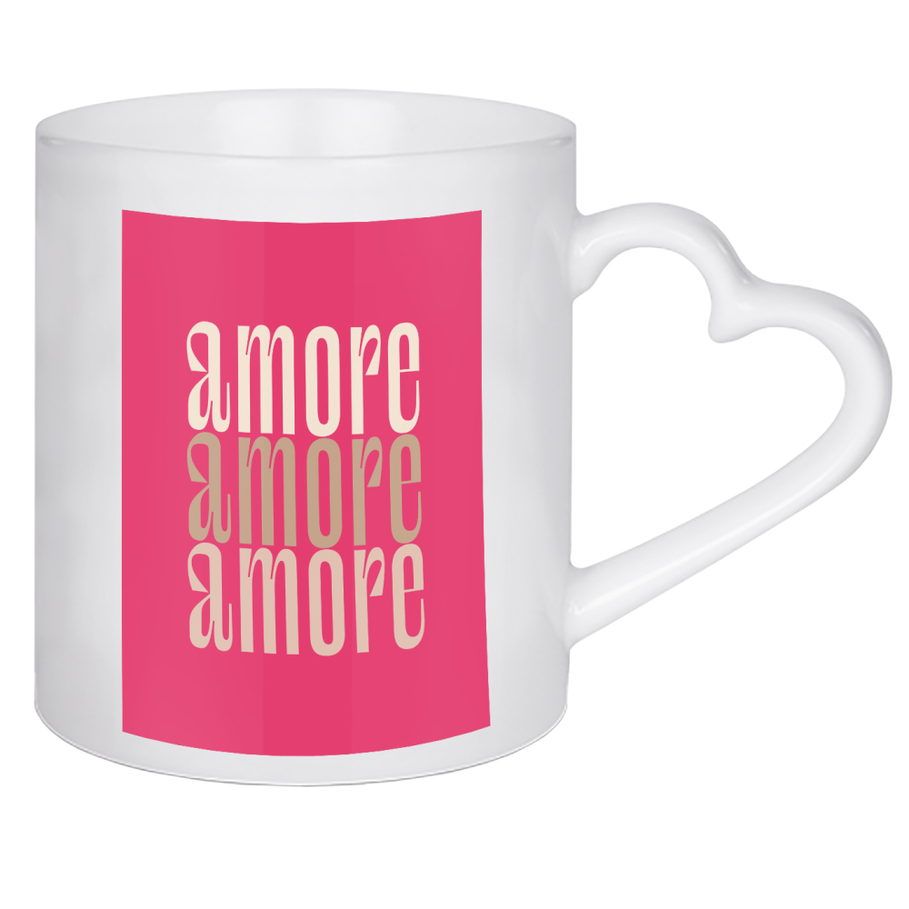 Herztasse "Amore Liebe Italienisch" artboxONE - Typografie,Städte / Venedig,Liebe