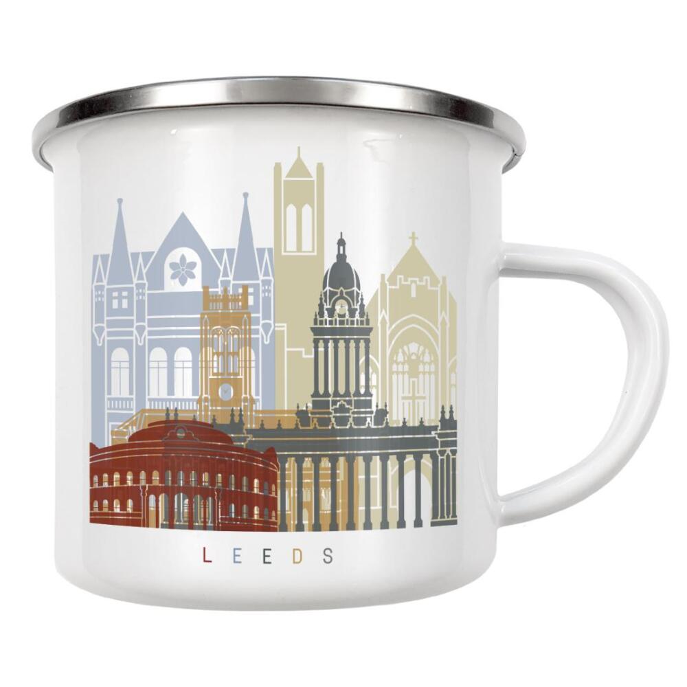 Emaille Tasse "Leeds skyline" artboxONE - Städte,Architektur