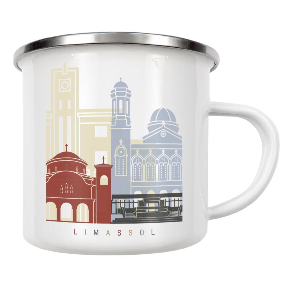 Emaille Tasse "Limassol skyline" artboxONE - Städte,Architektur