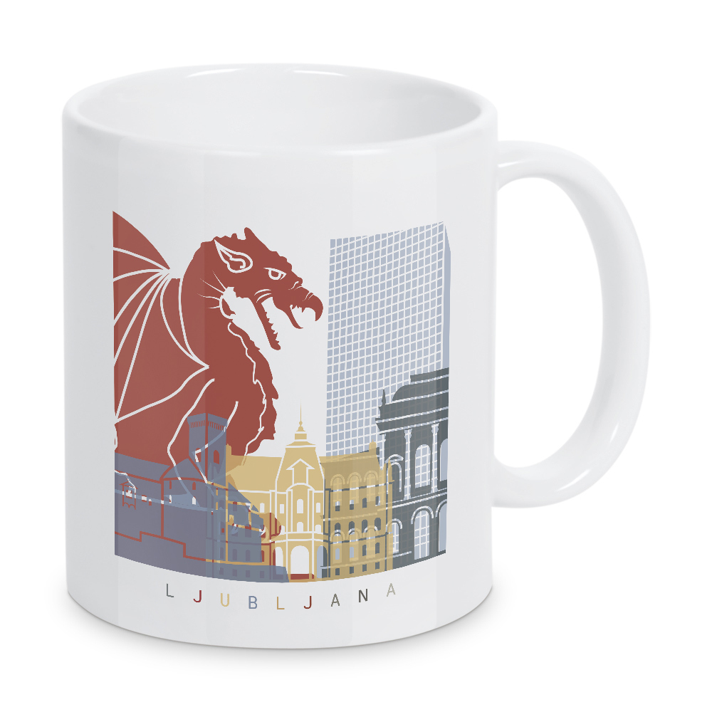 Tasse "Ljubljana skyline" artboxONE - Städte,Architektur