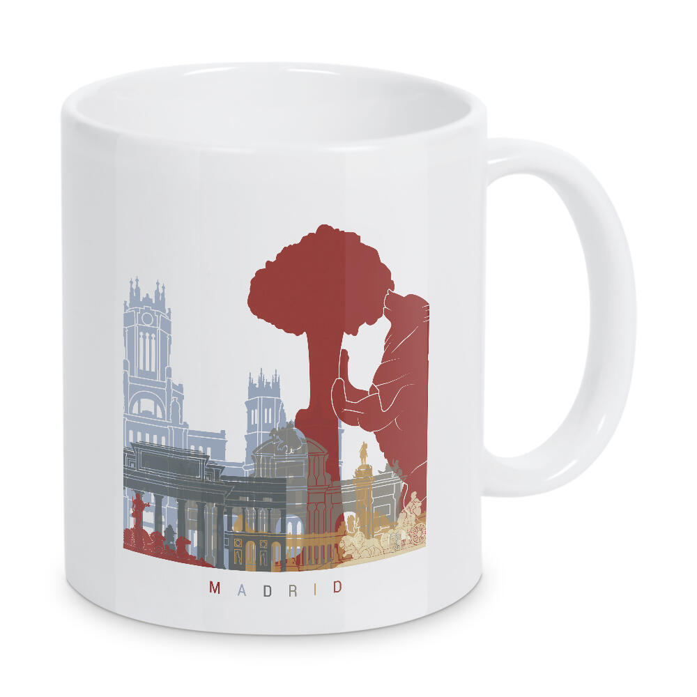 Tasse "Madrid skyline" artboxONE - Städte,Architektur