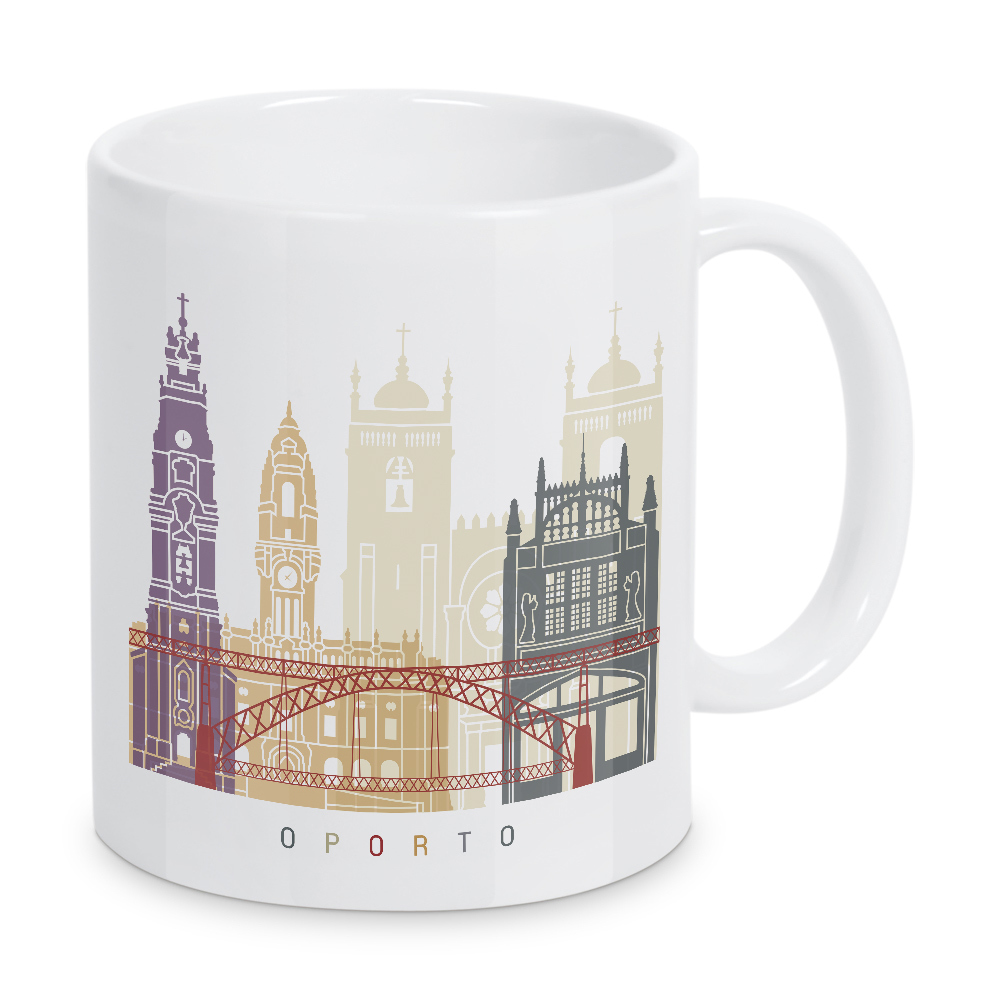Tasse "Oporto skyline-b" artboxONE - Städte,Architektur