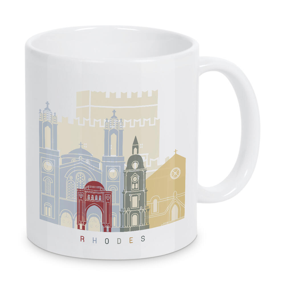 Tasse "Rhodes skyline" artboxONE - Städte,Architektur